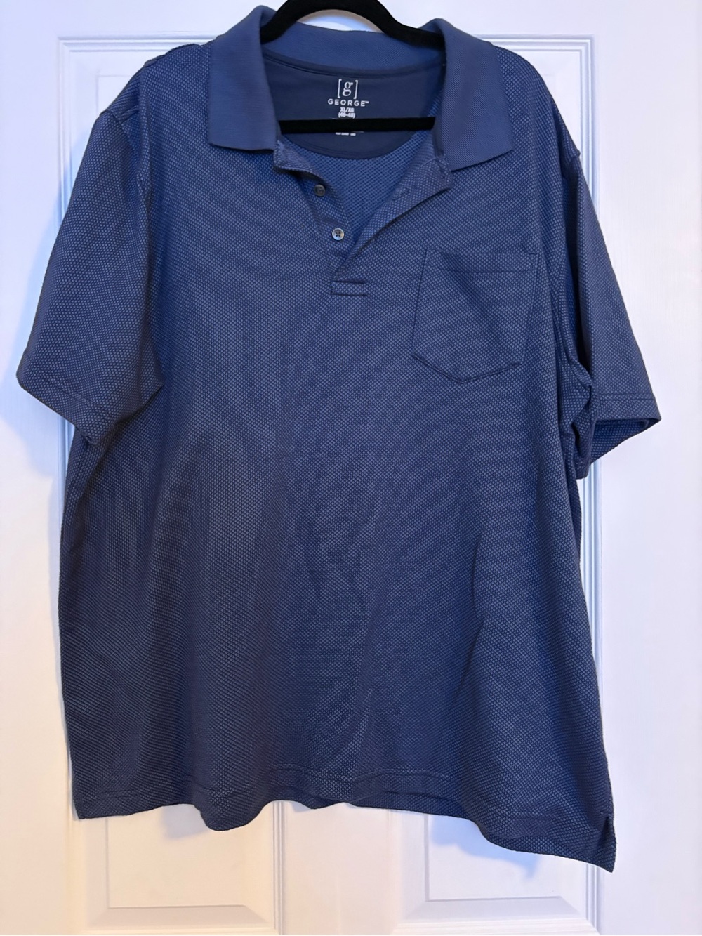 George Men’s Navy Blue Polo with Chest Pocket